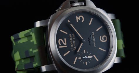 Panerai luminor Horas strap green camo for Luminor 44 mm and 